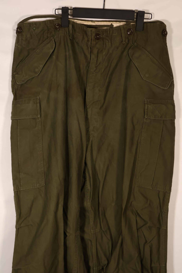 実物 1951年製 M51 コットン フィールドパンツ LARGE-LONG 中古品 退色あり