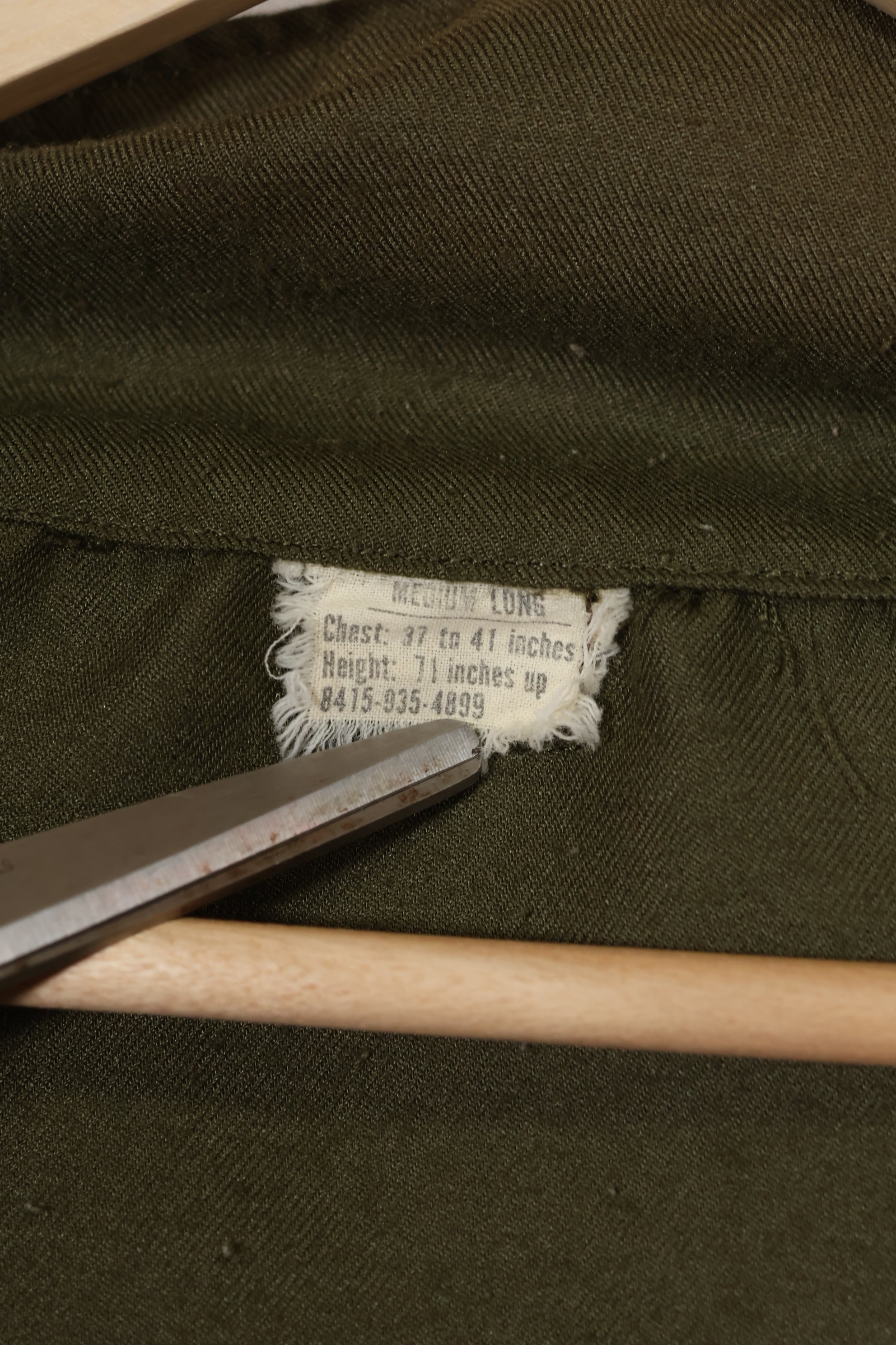 1971年製 アメリカ陸軍 ヘリコプターパイロット用 難燃性シャツ 中古品 A