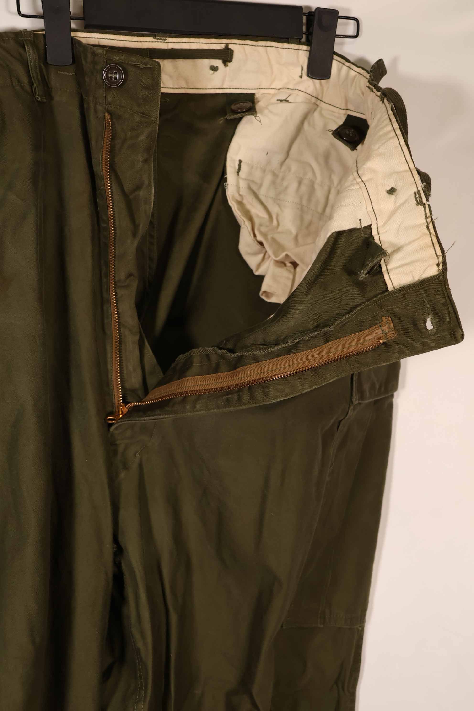 実物 1951年製 M51 コットン フィールドパンツ LARGE-LONG 中古品 退色あり