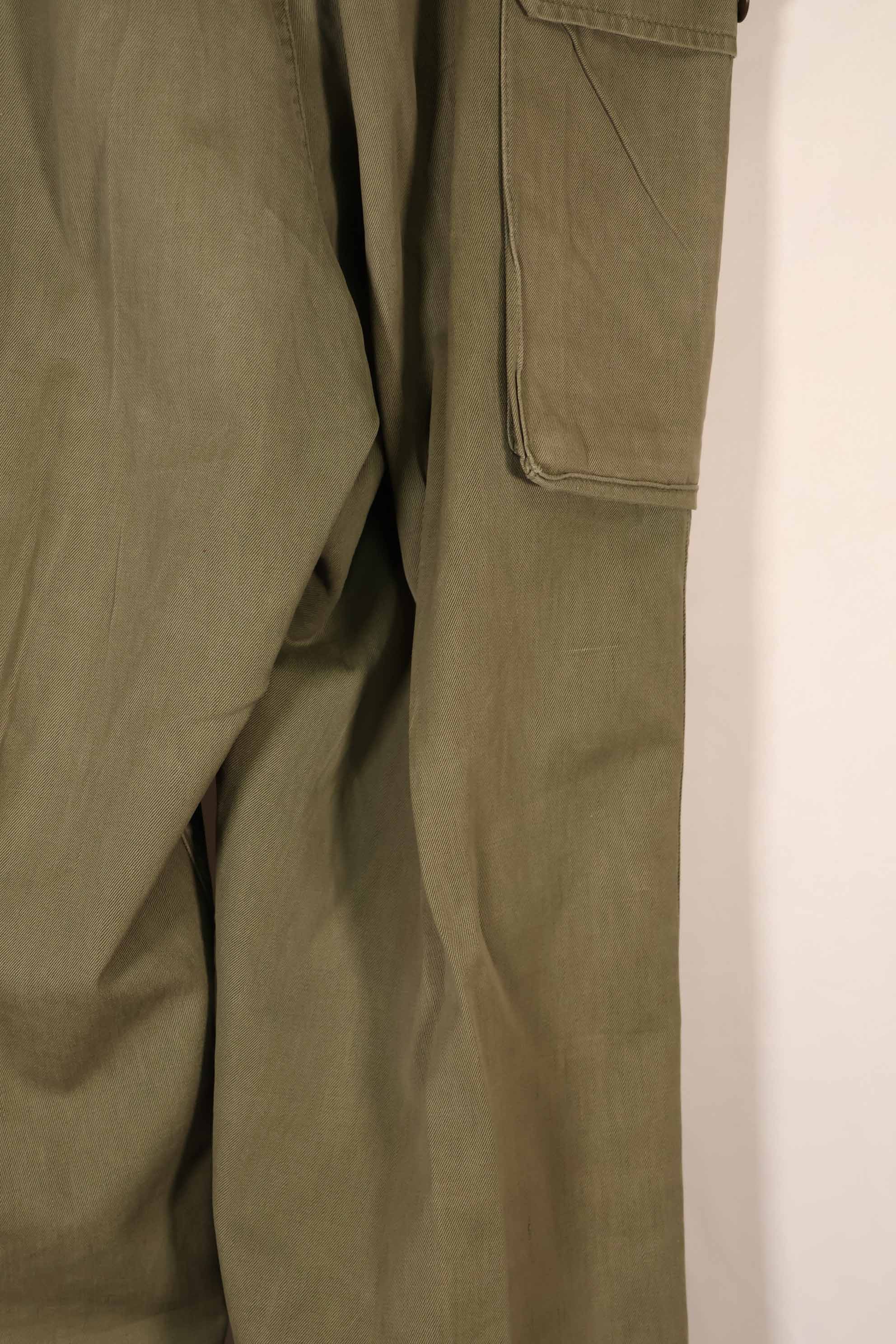 実物 1940年代後半〜50年代前半 M45 ODコットンフィールドパンツ 中古品 使用感強い B