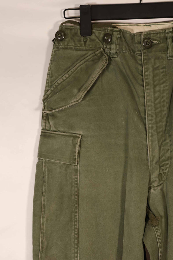 実物 1962年製 M51 コットン フィールドパンツ Regular-X-Small 退色あり 中古品