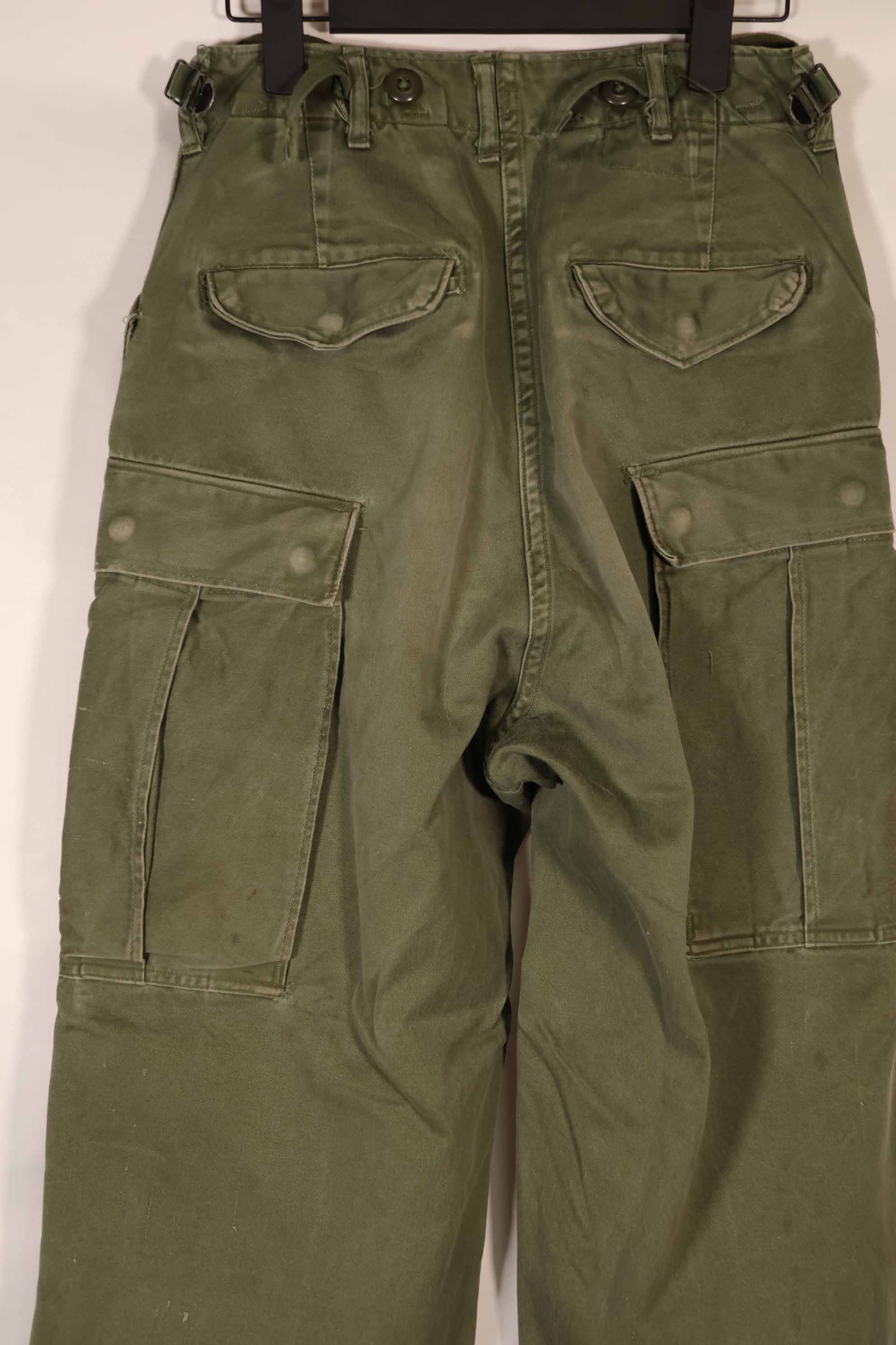 実物 1962年製 M51 コットン フィールドパンツ Regular-X-Small 退色あり 中古品
