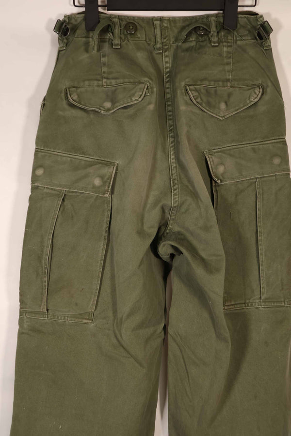 実物 1962年製 M51 コットン フィールドパンツ Regular-X-Small 退色あり 中古品