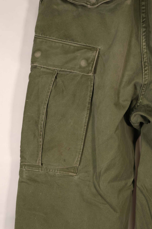実物 1962年製 M51 コットン フィールドパンツ Regular-X-Small 退色あり 中古品
