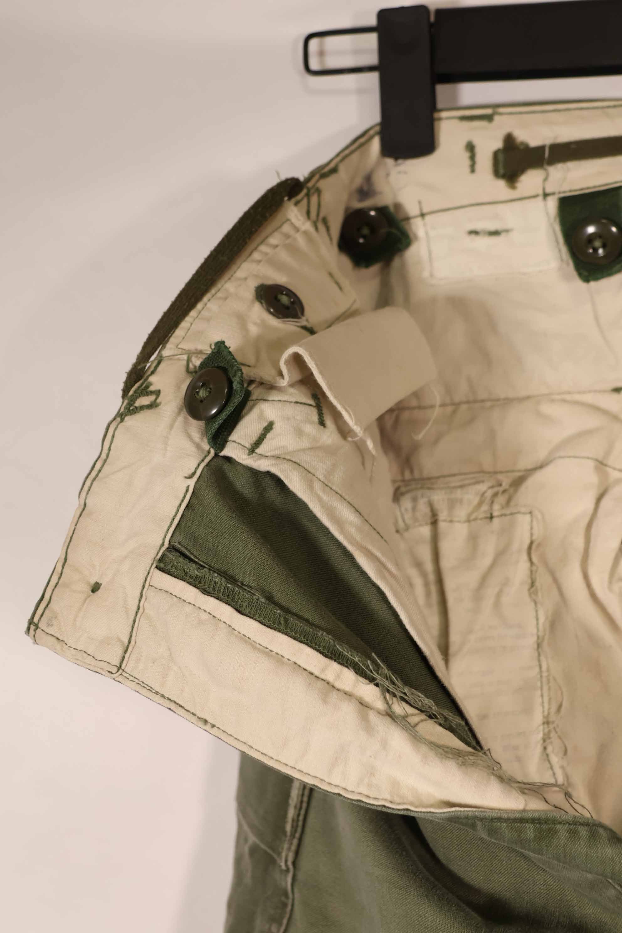 実物 1962年製 M51 コットン フィールドパンツ Regular-X-Small 退色あり 中古品