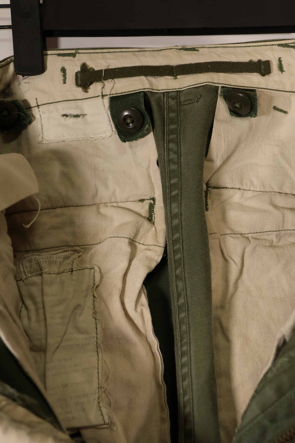 実物 1962年製 M51 コットン フィールドパンツ Regular-X-Small 退色あり 中古品