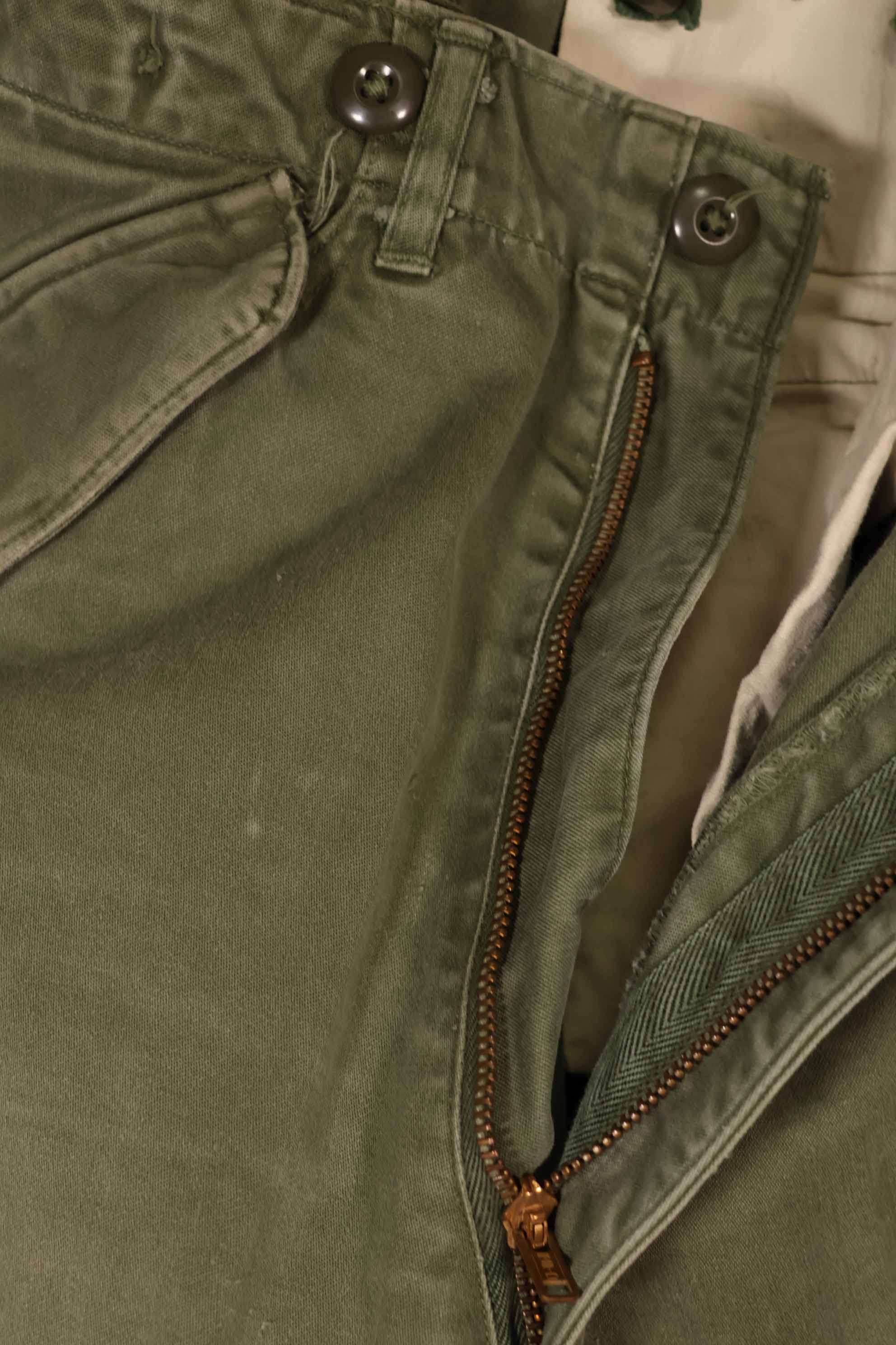 実物 1962年製 M51 コットン フィールドパンツ Regular-X-Small 退色あり 中古品