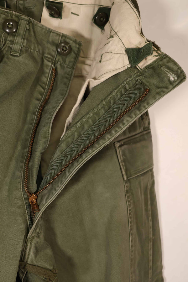 実物 1962年製 M51 コットン フィールドパンツ Regular-X-Small 退色あり 中古品