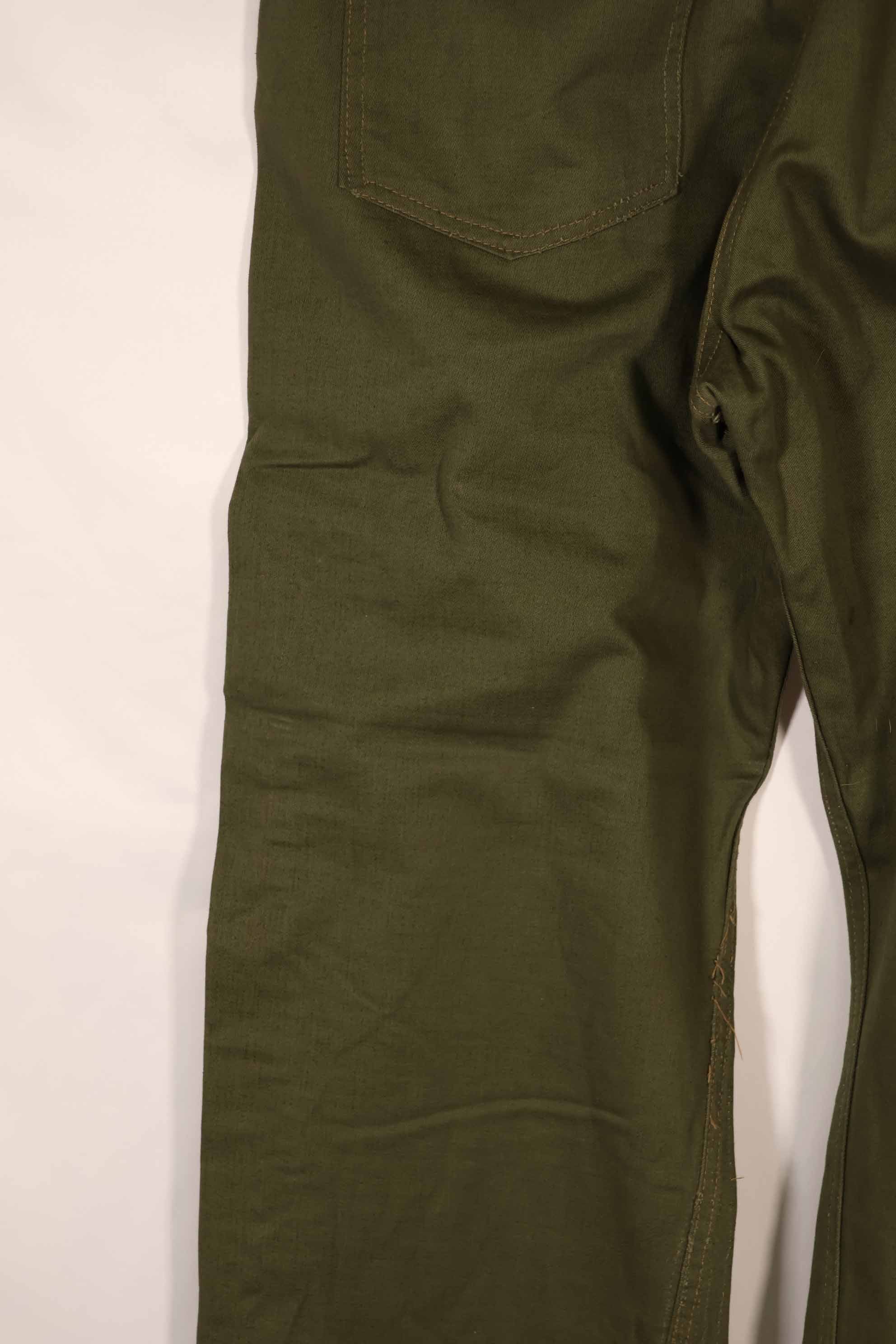 実物 1940年代後半〜50年代前半 アメリカ海軍 コットンパンツ ジッパーフライ 中古品