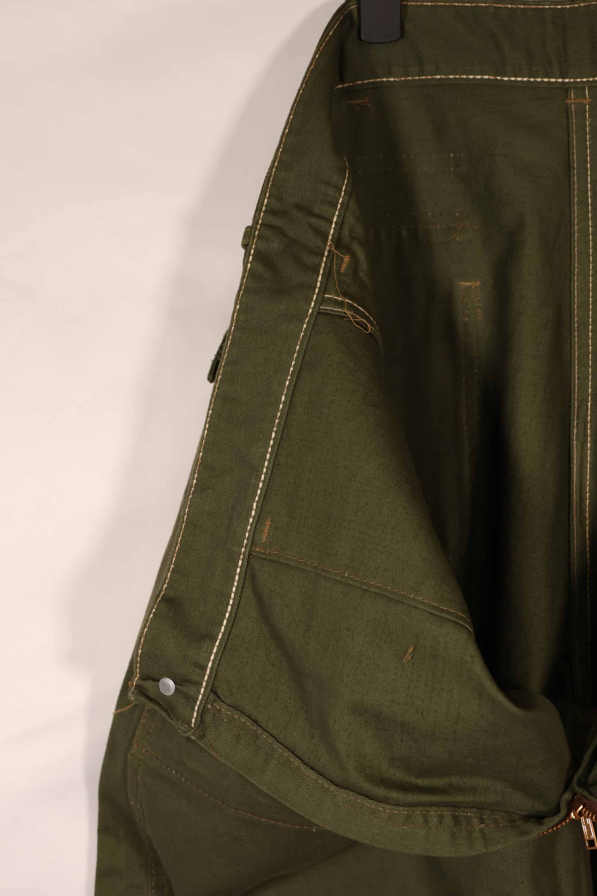 実物 1940年代後半〜50年代前半 アメリカ海軍 コットンパンツ ジッパーフライ 中古品