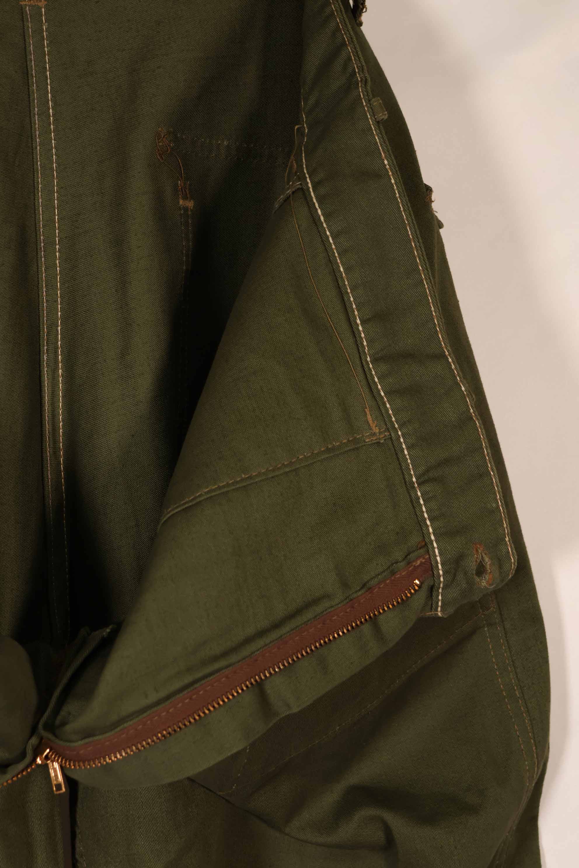 実物 1940年代後半〜50年代前半 アメリカ海軍 コットンパンツ ジッパーフライ 中古品