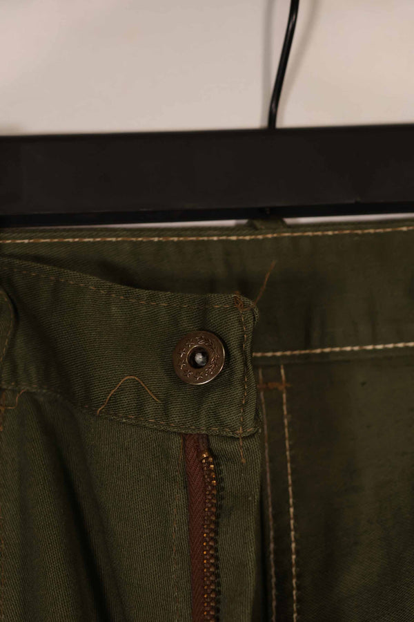 実物 1940年代後半〜50年代前半 アメリカ海軍 コットンパンツ ジッパーフライ 中古品