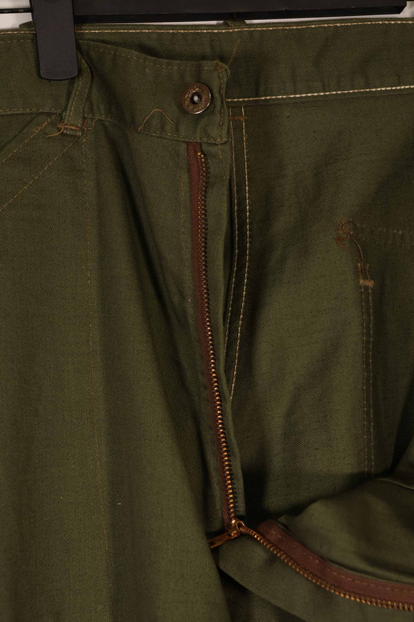 実物 1940年代後半〜50年代前半 アメリカ海軍 コットンパンツ ジッパーフライ 中古品