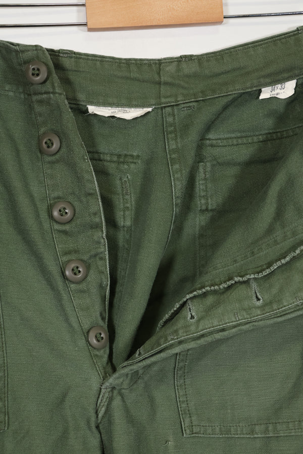 1960年代ロット OG-107 ユーティリティパンツ ベイカーパンツ 34X33 中古品