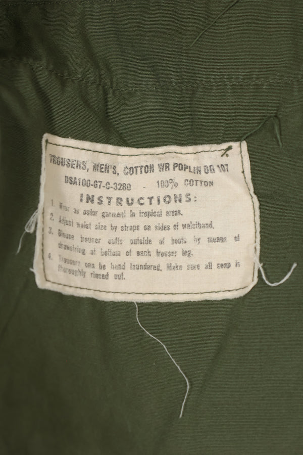 1967年製 3rd Model ジャングルファティーグ パンツ M-R 中古品