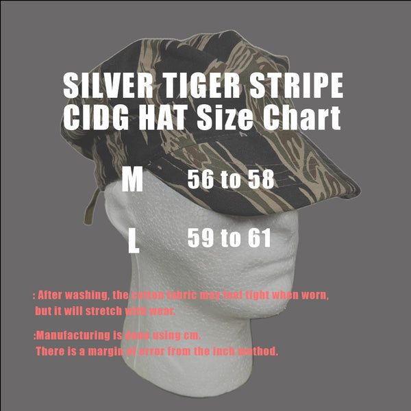 【2024年3月上旬頃納品】MILITARIA 1911 シルバータイガーストライプ CIDG ハット MADE IN JAPAN