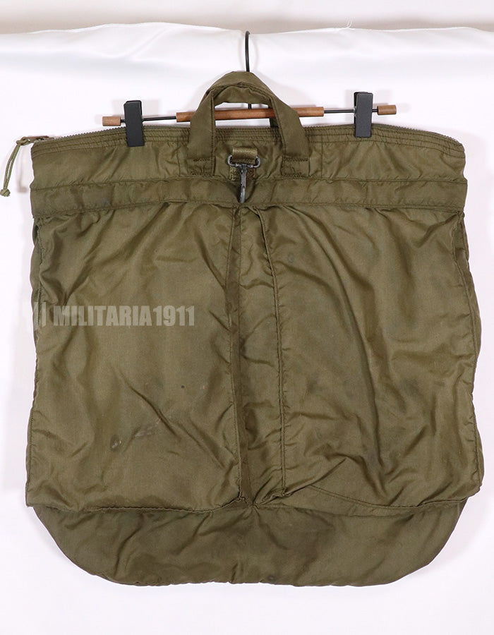 実物 米軍放出品 80年代 ヘルメットバッグ 状態悪い 汚れあり 年代タグ読めない