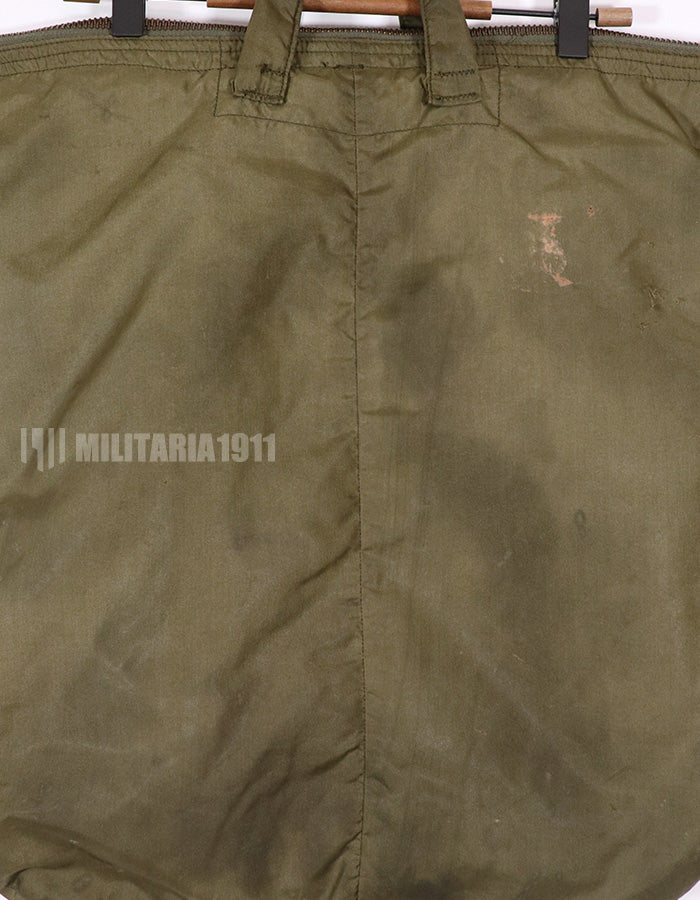 実物 米軍放出品 80年代 ヘルメットバッグ 状態悪い 汚れあり 年代タグ読めない