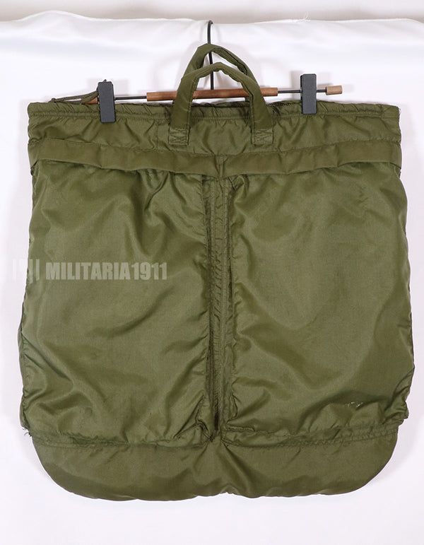 実物 アメリカ空軍 ヘルメットバッグ 1976年製 ジッパー開閉不可 中古品