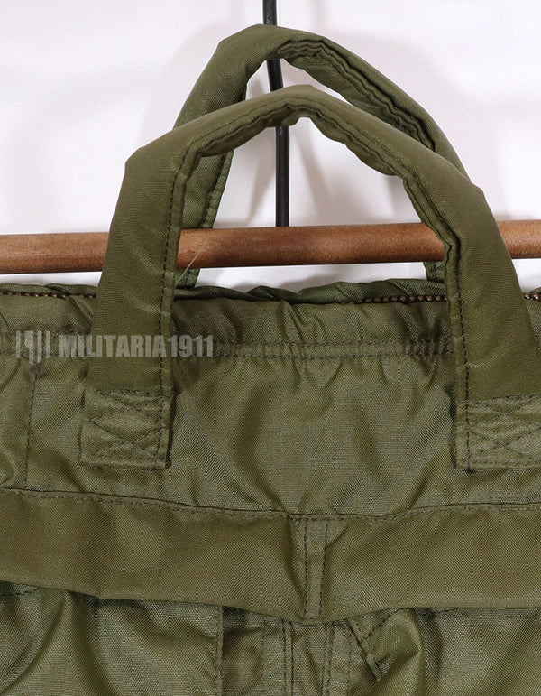 実物 アメリカ空軍 ヘルメットバッグ 1976年製 ジッパー開閉不可 中古品