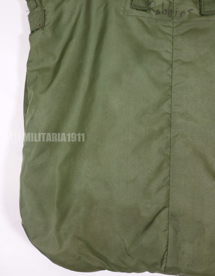 実物 米軍放出品 91年製 ヘルメットバッグ 汚れあり 中古品