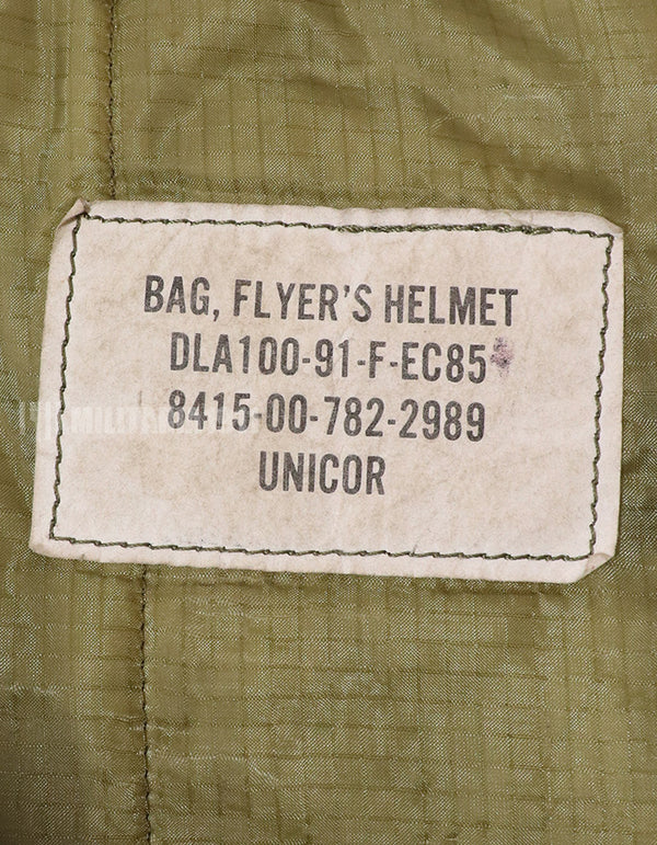 実物 米軍放出品 91年製 ヘルメットバッグ 汚れあり 中古品