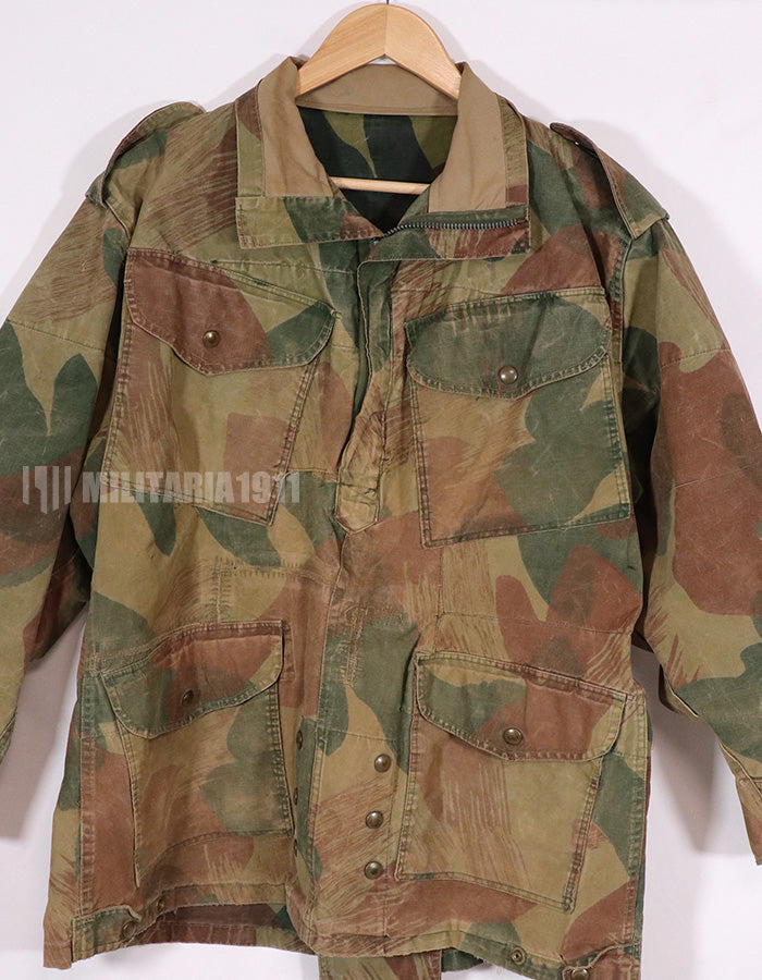 実物 1950年代 ベルギー軍 空挺兵 迷彩アノラック 退色あり 中古品