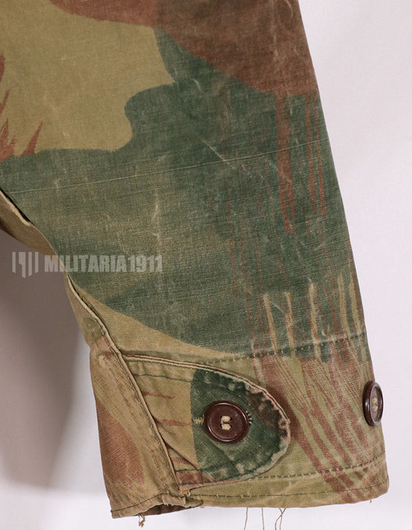 実物 1950年代 ベルギー軍 空挺兵 迷彩アノラック 退色あり 中古品
