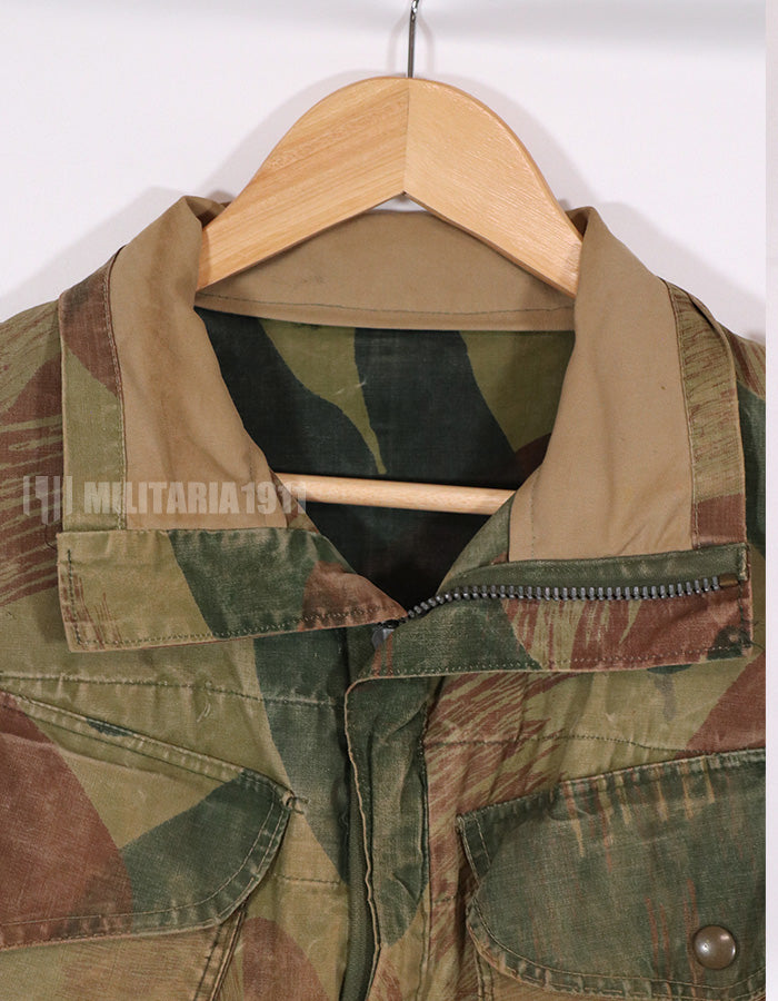 実物 1950年代 ベルギー軍 空挺兵 迷彩アノラック 退色あり 中古品
