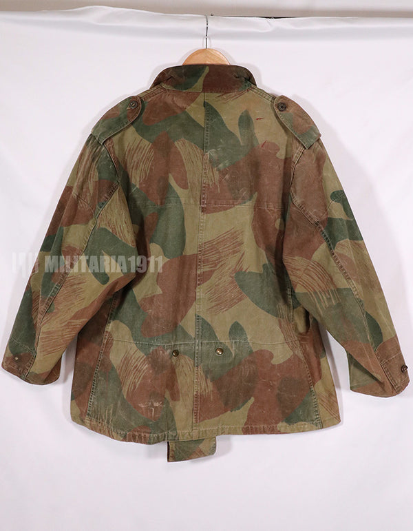 実物 1950年代 ベルギー軍 空挺兵 迷彩アノラック 退色あり 中古品