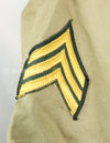 実物 アメリカ陸軍 コットンカーキシャツ サービスシャツ 階級章 パッチ付き 1st Signal Bde