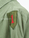 実物 アメリカ陸軍 ユーティリティシャツ OG-107  第一師団パッチなど徽章付(後付け)