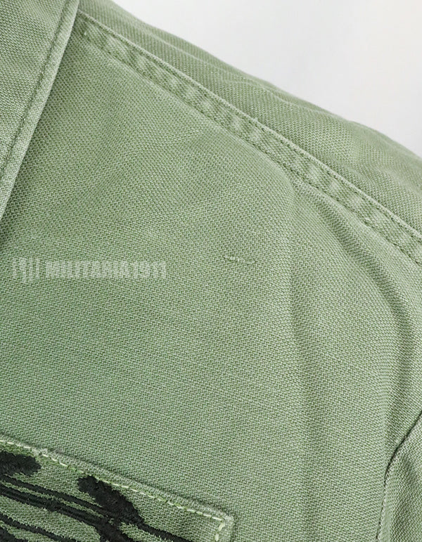実物 アメリカ陸軍 ユーティリティシャツ OG-107  第一師団パッチなど徽章付(後付け)