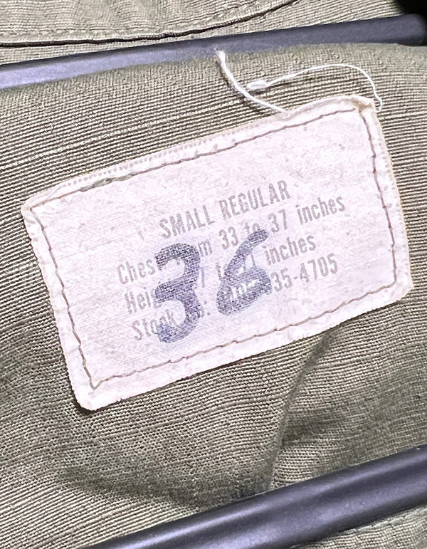 実物 アメリカ空軍 後期型ジャングルファティーグ ショートスリーブカスタム 徽章付き 1969年契約