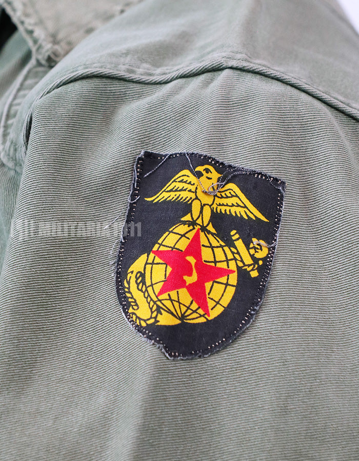 実物 南ベトナム海兵隊 初期型 ODシャツ ジャケットのみ