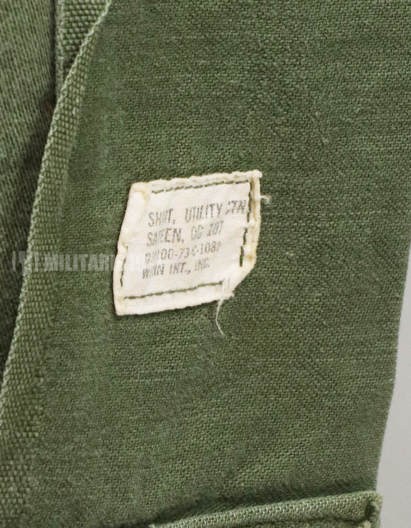 実物 ユーティリティシャツ OG-107  放出品 1973年製 戦後ロット コンディション良い 大きいサイズ