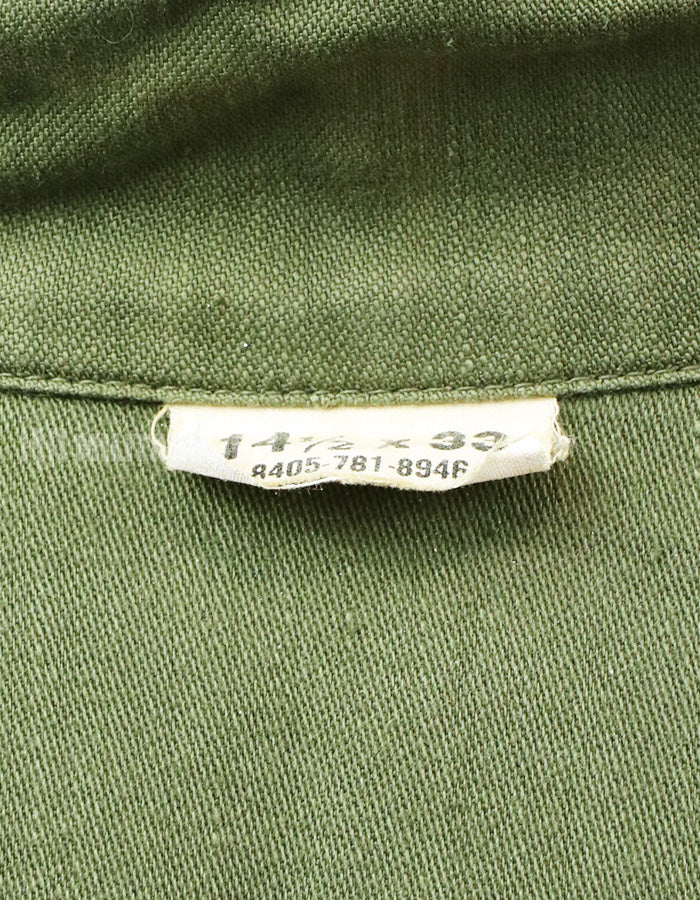 実物 ユーティリティシャツ OG-107  放出品 1960年代後半 戦中ロット