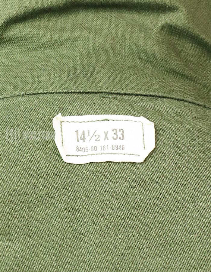 実物 ユーティリティシャツ OG-107  放出品 1975年 戦後ロット