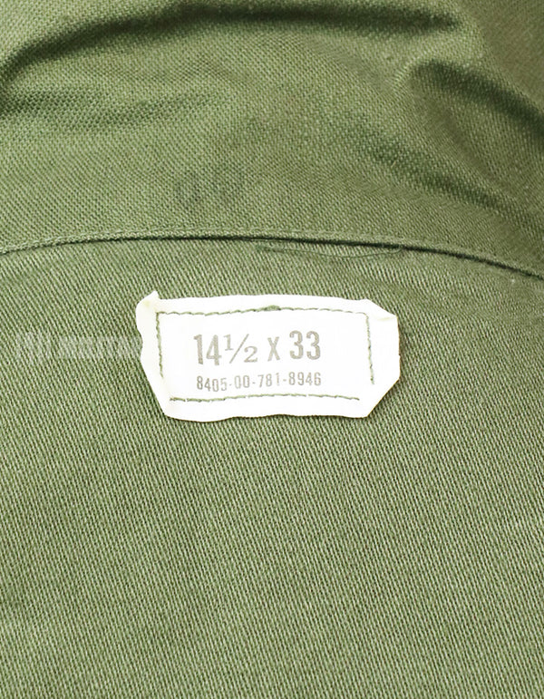 実物 ユーティリティシャツ OG-107  放出品 1975年 戦後ロット