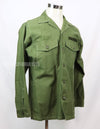 実物 ユーティリティシャツ OG-107  放出品 1970年代前半 戦中ロット US Army テープ付き