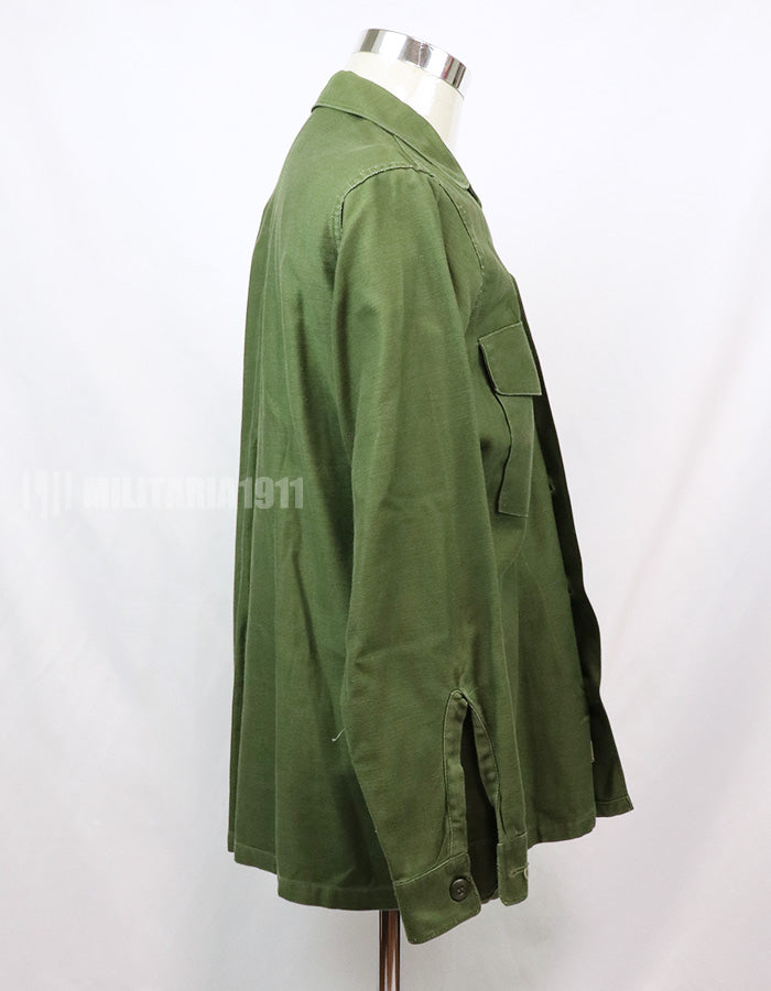 実物 ユーティリティシャツ OG-107  放出品 1970年代前半 戦中ロット US Army テープ付き