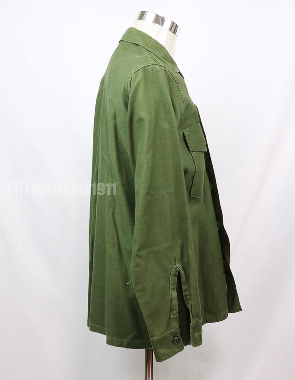 実物 ユーティリティシャツ OG-107  放出品 1970年代前半 戦中ロット US Army テープ付き