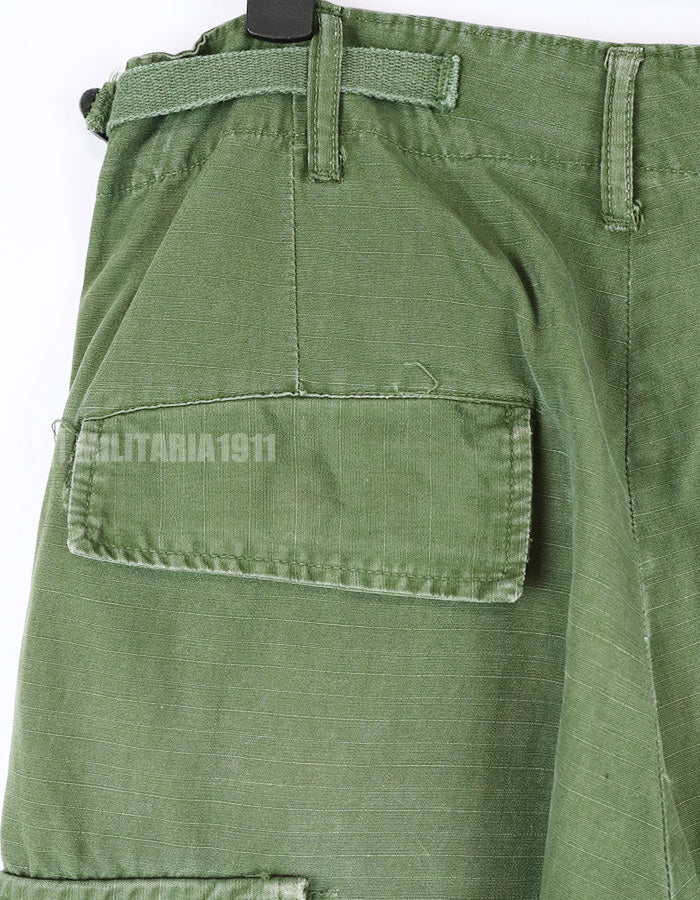 実物 後期型 ジャングルファティーグ パンツ リップストップ生地 1967年製 中古品