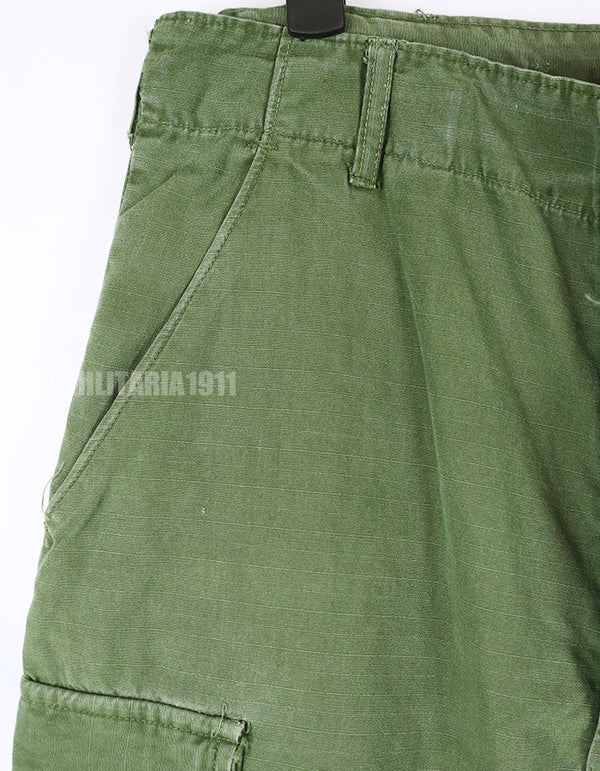 実物 後期型 ジャングルファティーグ パンツ リップストップ生地 1967年製 中古品