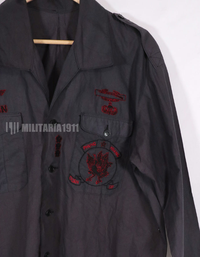 レプリカ MACV SOG グリーンベレー フェニックスプログラム ブラックシャツ