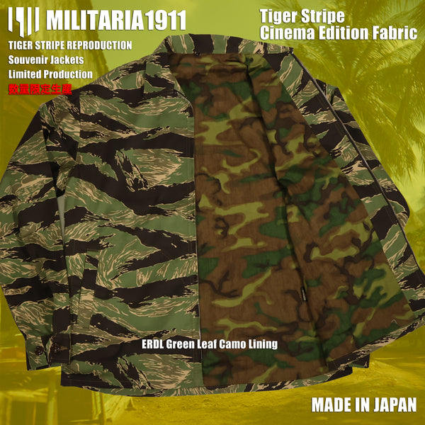 【2027年2月上旬納品】MILITARIA 1911 2026年新作  タイガーストライプシネマエディション生地　スーバニアジャケット