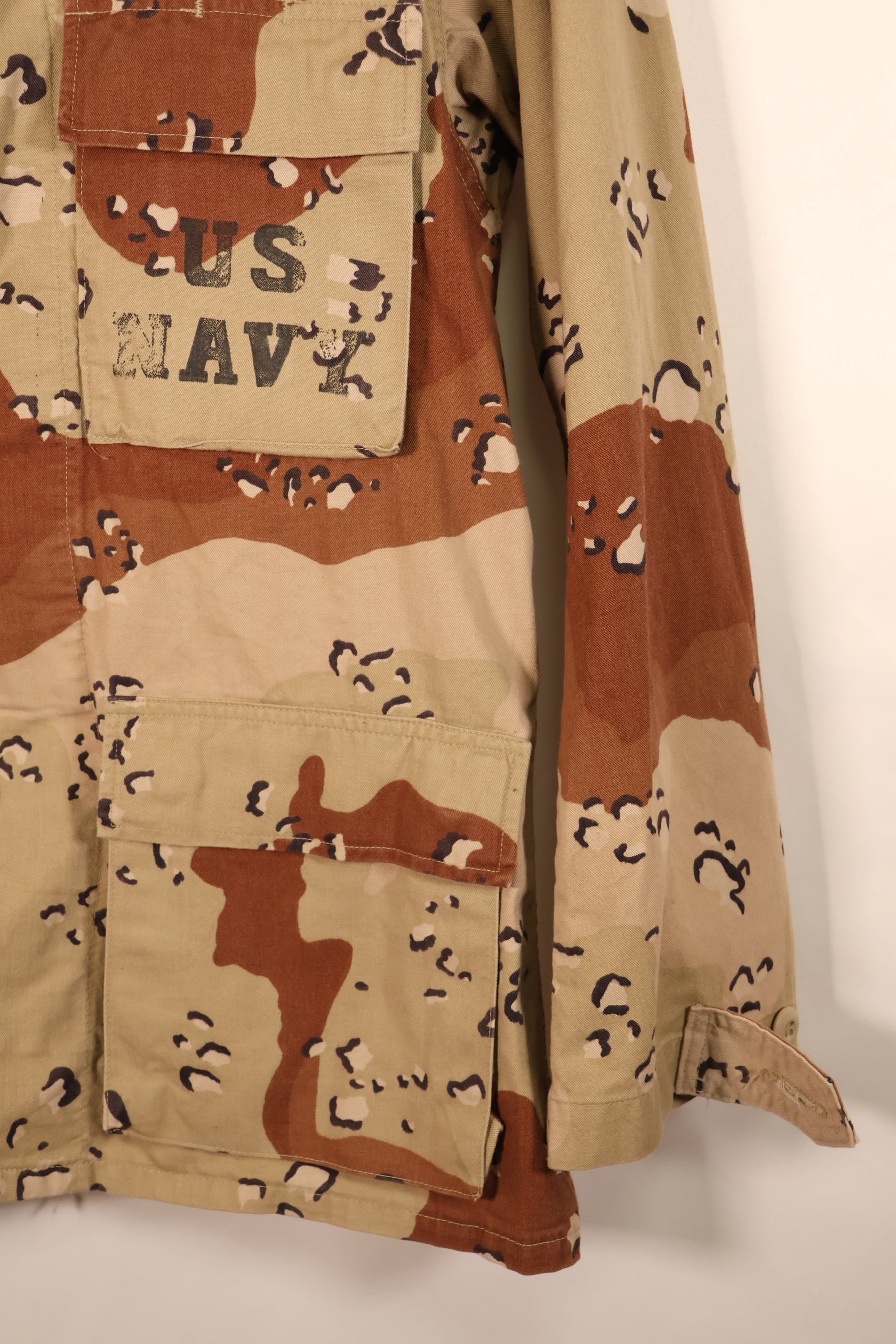 1990年契約　S-R　アメリカ海軍　US NAVY 個体　6Cカラーデザート　チョコチップ迷彩　ジャケット　中古品