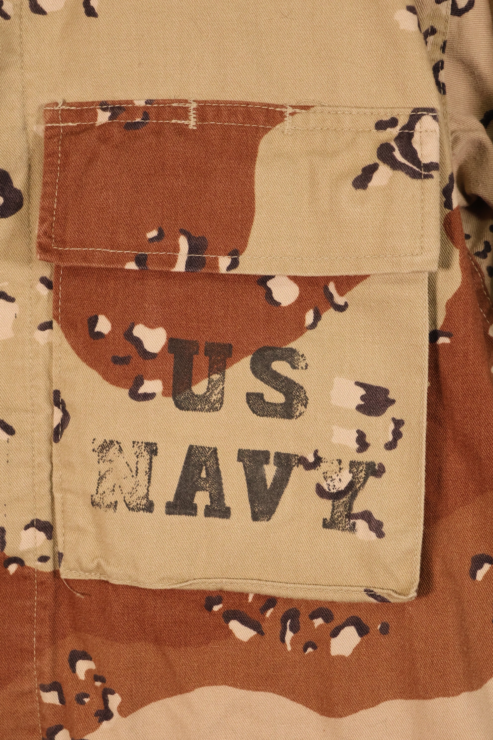 1990年契約　S-R　アメリカ海軍　US NAVY 個体　6Cカラーデザート　チョコチップ迷彩　ジャケット　中古品