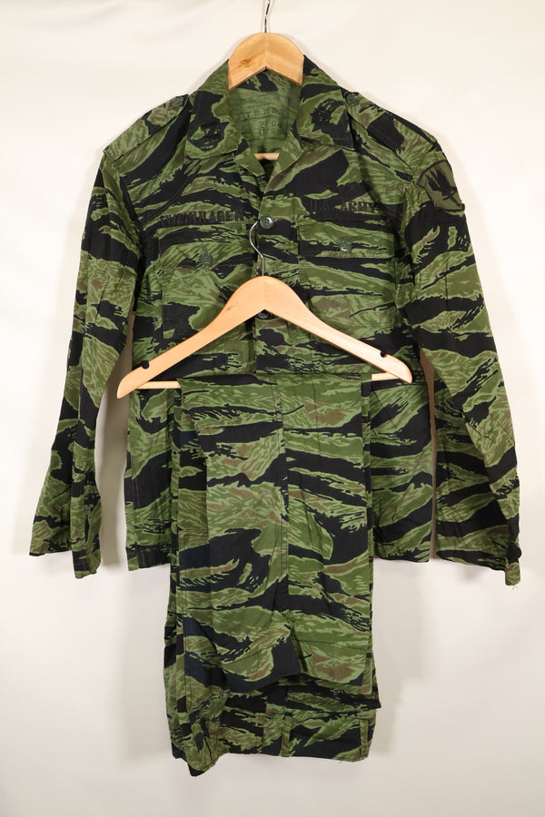 1968年&1969年製　73rd surveillance airplane company 直接刺繍　VNMC 4thパターン　タイガーストライプセット　未使用品