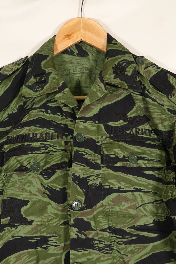 1968年&1969年製　73rd surveillance airplane company 直接刺繍　VNMC 4thパターン　タイガーストライプセット　未使用品